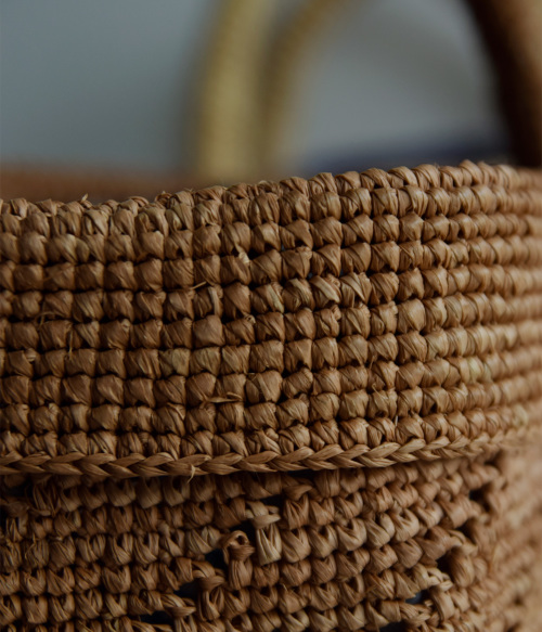 maison de soil メゾン ド ソイル RAFFIA M BAG (COMBI) ラフィア M
