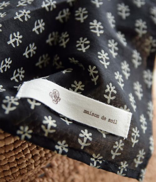 maison de soil メゾン ド ソイル RAFFIA M BAG (COMBI