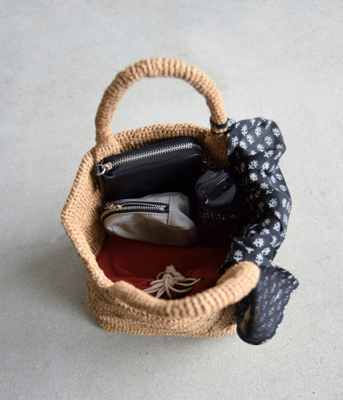 maison de soil メゾン ド ソイル RAFFIA M BAG (COMBI