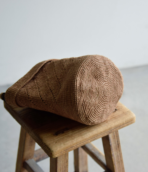 maison de soil メゾン ド ソイル RAFFIA ONE HANDLE BARREL BAG
