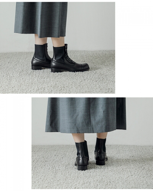 BEAUTIFUL SHOES ビューティフルシューズ レザー ボタンド サイドゴア ブーツ b-sidegore-boots-mt  【サイズ交換初回無料】 | iroma..aranciato