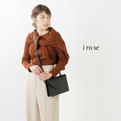 irose(イロセ)カウレザーミニショルダーバッグ“FOLD MINI SHOULDER BAG