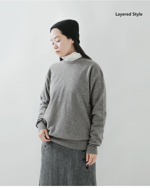 BODHI ボーディ カシミヤ スタンダード セーター “STANDARD SWEATER” bd24w-sd001-fn |  iroma..aranciato