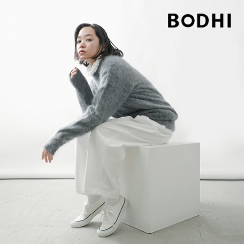 BODHI ボーディ カシミヤ フェザー モヘア セーター “CASHMERE FEATHER MOHAIR SWEATER” bd17019-tr  | iroma..aranciato