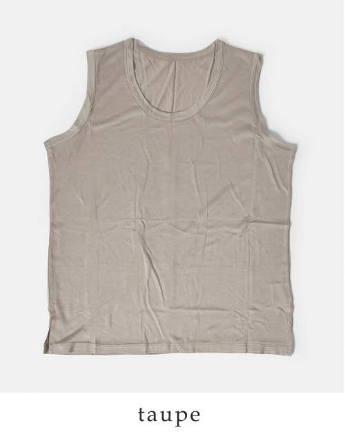 COCOONA SKINWEAR(コクーナスキンウェア)シルク天竺タンクトップ