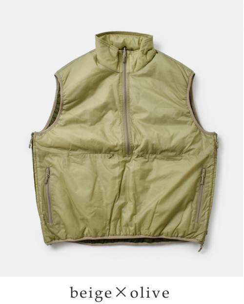 DAIWA PIER39 ダイワピア39 撥水 リップストップ リバーシブル パフ ベスト “TECH REVERSIBLE PULLOVER PUFF  VEST” bj-21022wl-ms | iroma..aranciato