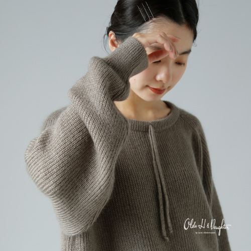 Olde H & Daughter(オールドエイチアンドドーター)シルクモヘアニットプルオーバー“SILK MOHAIR KNITWEAR”  bk002 | iroma..aranciato