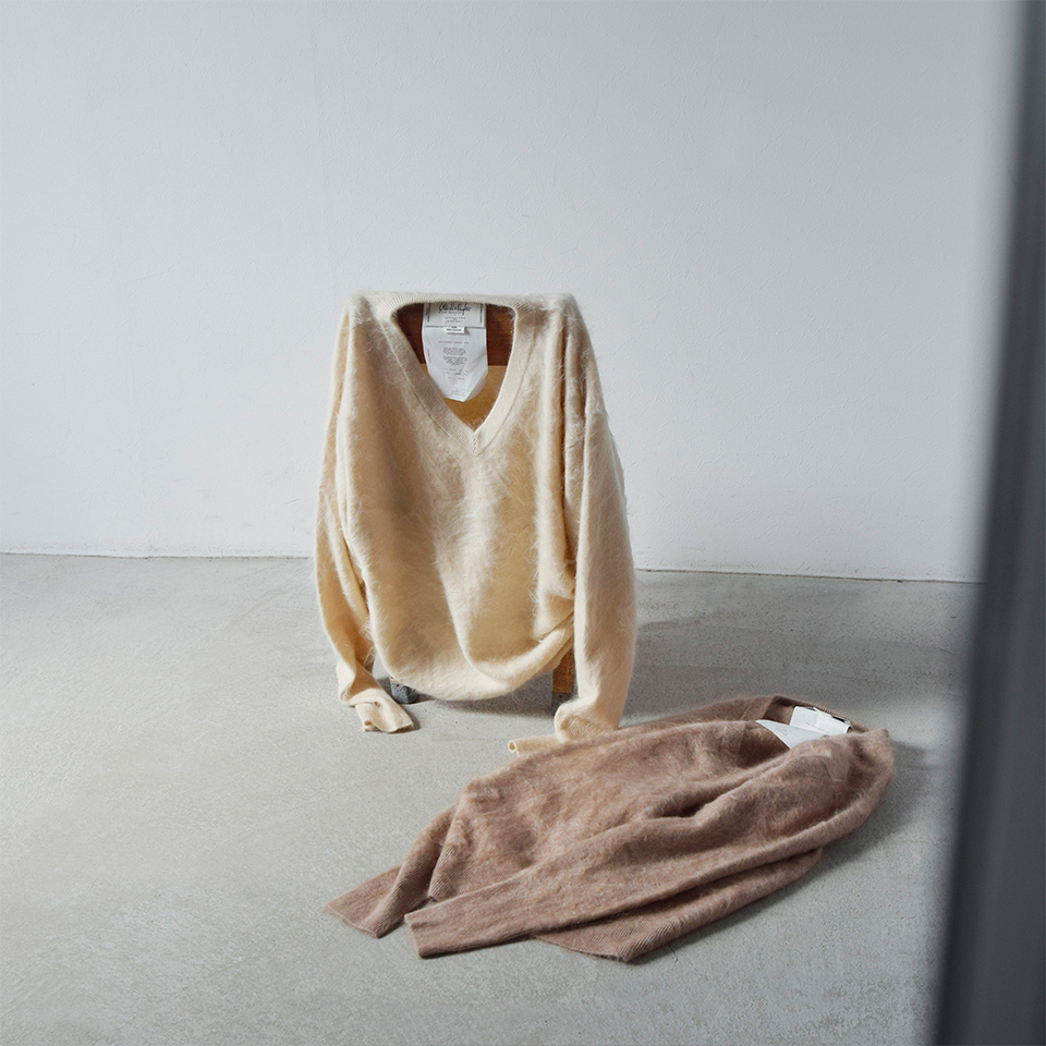 Olde H & Daughter オールドエイチアンドドーター ファー カシミヤ V