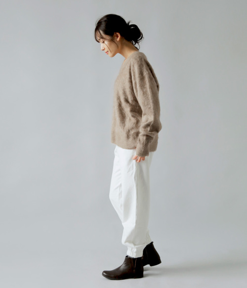 Olde H & Daughter オールドエイチアンドドーター ファー カシミヤ Vネック ニット プルオーバー “FAR CASHMERE V  P/O” bk003-f | iroma..aranciato