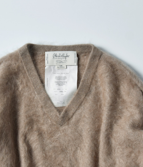 Olde H & Daughter オールドエイチアンドドーター ファー カシミヤ Vネック ニット プルオーバー “FAR CASHMERE V  P/O” bk003-f | iroma..aranciato