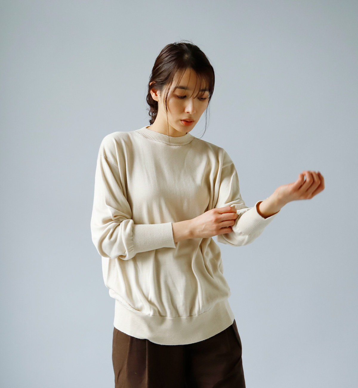 Olde H & Daughter / SILK クルーネックニット