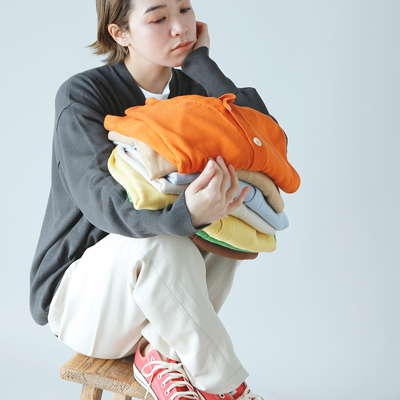 25ss OLDE H & DAUGHTER シルクカーディガン Olde H＆Daughter(オールドエイチアンドドーター)/SILK PLAIN