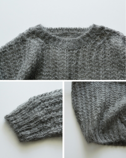 BATONER モヘアニット BATONER バトナー モヘア クルーネック ニット “FLUFFY MOHAIR