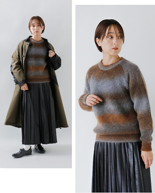 BATONER/モヘア／クルーネックプルオーバー／ニット/18AW BATONER/モヘア／クルーネックプルオーバー／ニット/18AW