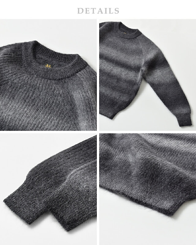 BATONER バトナー モヘア クルーネック ニット プルオーバー “MOHAIR