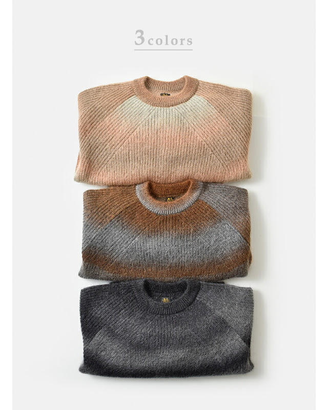BATONER バトナー モヘア クルーネック ニット プルオーバー “MOHAIR