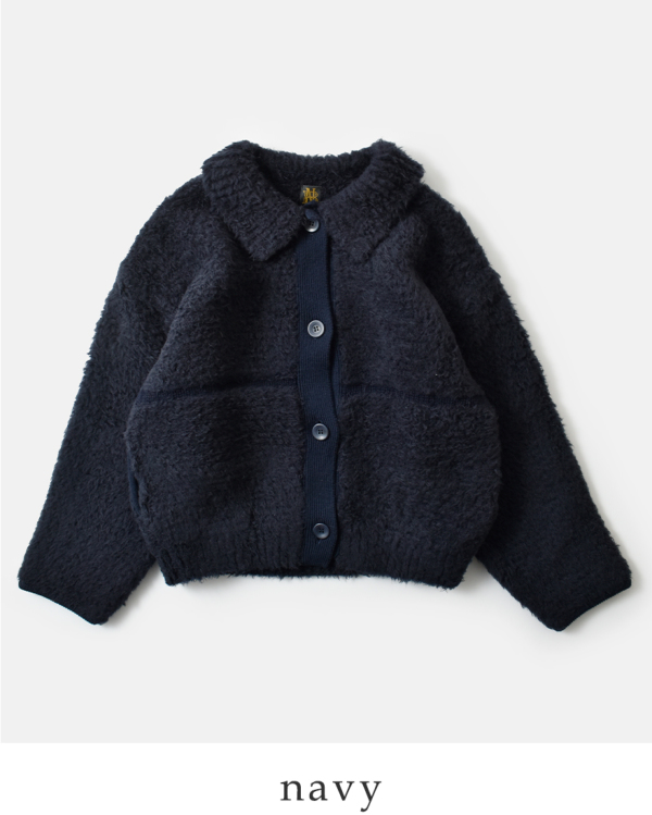 BATONER ポロ カーディガン BATONER バトナー シェットランド ボア ポロ カーディガン “SHETLAND