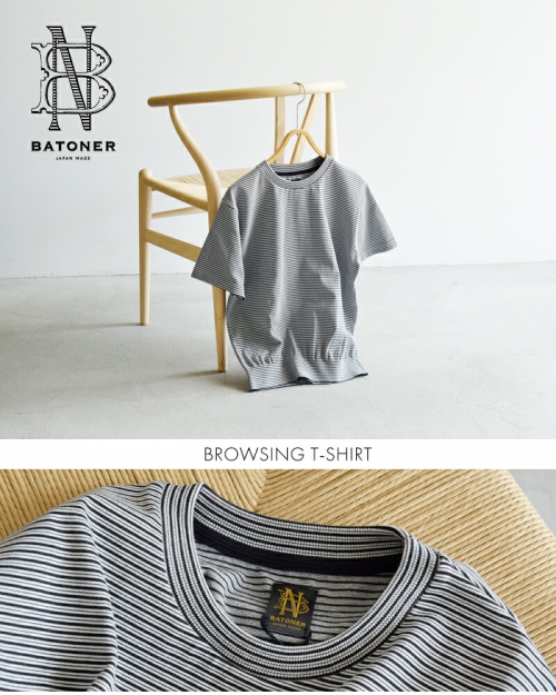 BATONER バトナー ブラウジング 半袖 Tシャツ “BROWSING T-SHIRT” bn