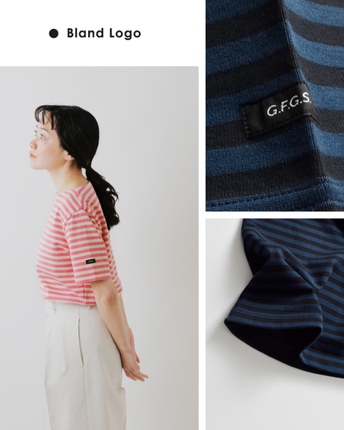 G.F.G.S. ジーエフジーエス ボーダーTシャツ ボートネック 半袖