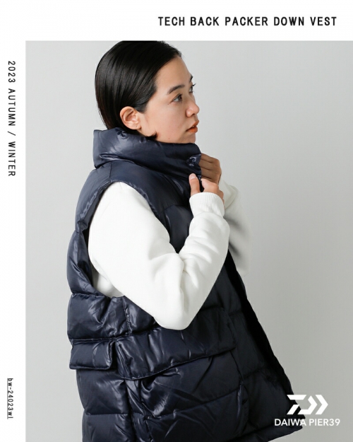 DAIWA PIER39 ダイワピア39 撥水 バックパッカー ダウン ベスト “TECH BACK PACKER DOWN VEST”