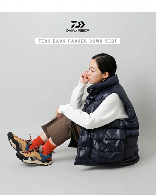 DAIWA PIER39 ダイワピア39 撥水 バックパッカー ダウン ベスト “TECH BACK PACKER DOWN VEST”