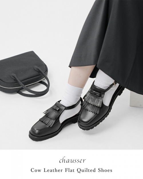 chausser サンダル ショセ chausser ショセ レザー3ストラップフラットサンダル c-2323-mt