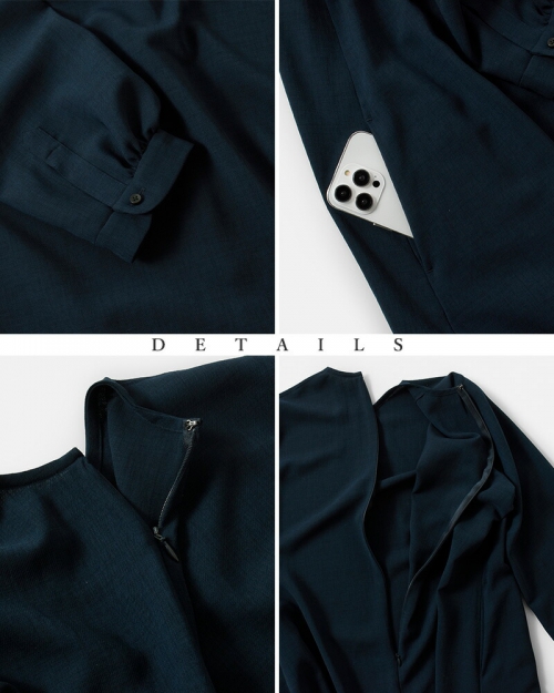 NO CONTROL AIR ノーコントロールエアー ドレープカルゼ 袖口ギャザー