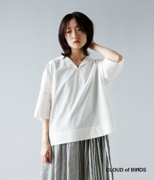 PATOU◆セーラーカラーシャツ/34/コットン/WHT/TR0030053006W E20JA0100046999B-10_grande.jpg
