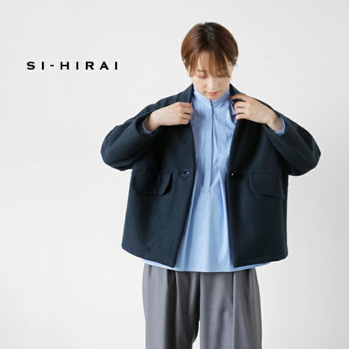 SI-HIRAI/スーヒライ　RUBBER CUFF V P/O　・　CHAW24-4211V　[送料無料] SI- HIRAI｜スーヒライ｜ラバーカフブラウス｜CHAW21-4402