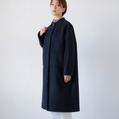 SI-HIRAI スペシャルメルトン ラウンドネック コート アウター