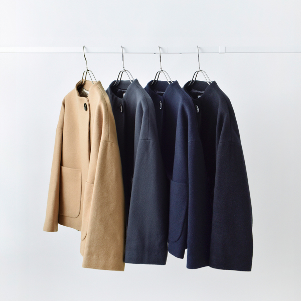 SI-HIRAI スペシャルメルトン ラウンドネック ショートコート