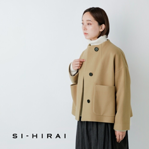 yoriラウンドカラーショートコート yori ヨリ ラウンドカラーショートコート