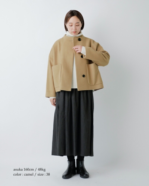 SI-HIRAI スーヒライ スペシャルメルトン ラウンドネック ショート