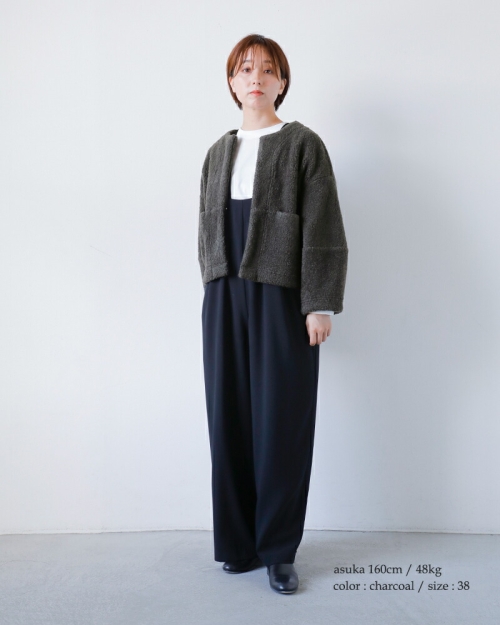 SI-HIRAI/スーヒライ　　DOLMAN BS　・　 CHSS25-5105　[送料無料]　『ゆうパケット対応』 SI-HIRAI スーヒライ シープ ボア パイル ショートジャケット