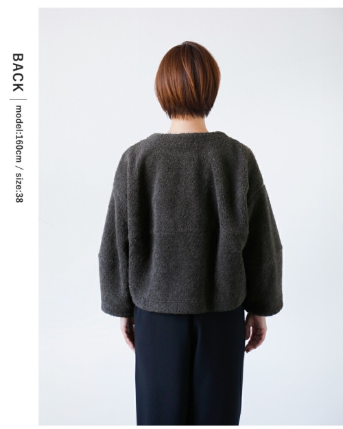 SI-HIRAI/スーヒライ　　DOLMAN BS　・　 CHSS25-5105　[送料無料]　『ゆうパケット対応』 SI-HIRAI スーヒライ シープ ボア パイル ショートジャケット