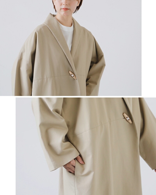 ちぃ。さま専用 SI-HIRAI スーヒライ コットンダブルクロス ローブ コート