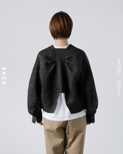 Jeans シャイニーショートパファージャケット 送関込 シングルテーラードカットソージョーゼットジャケット＜大きい