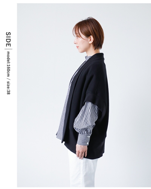 A*i様 SHARE SPIRIT カーディガン　ifsixwasnine HY SI-HIRAI スーヒライ コットンフリース ショートスリーブ カーディガン