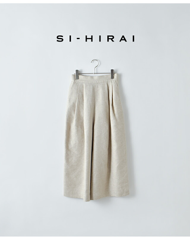 SI-HIRAI スーヒライ グリッターリネン アンクル ワイド パンツ chss26