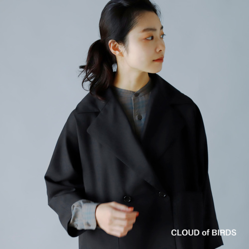 CLOUD of BIRDS(クラウドオブバーズ)ウール混ドルマンスリーブジャケット cj-1155 | iroma..aranciato