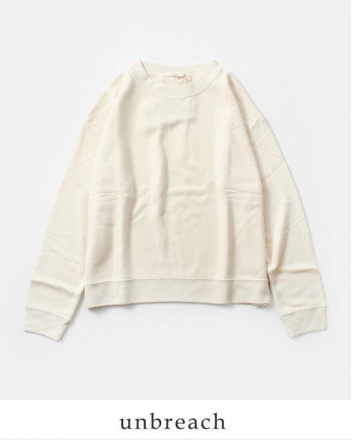 CLOLI クロリ コットン クルーネック タック スウェット シャツ