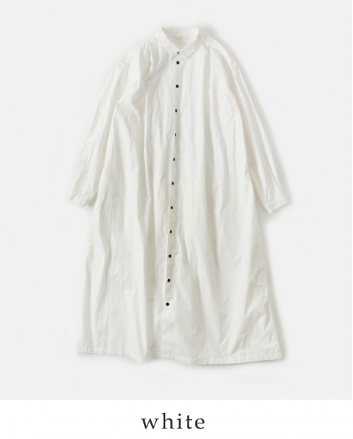 CLOLI クロリ コットンタックシャツドレス “COTTON TUCK SHIRT DRESS