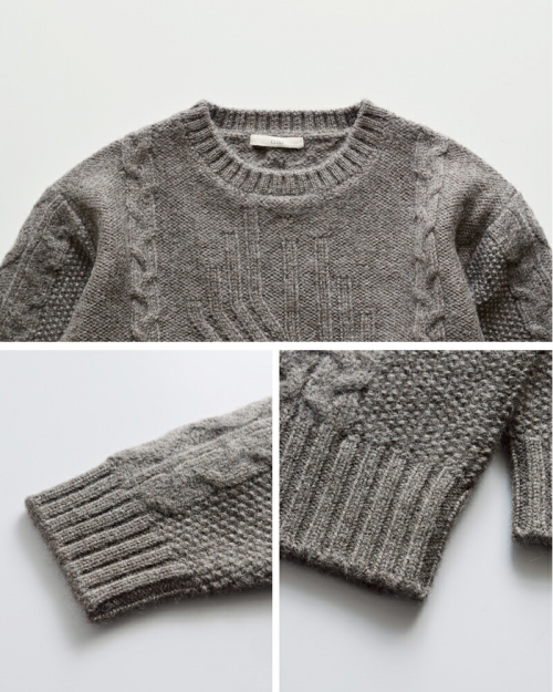 CLOLI クロリ ウール アラン ケーブル セーター “ARAN CABLE