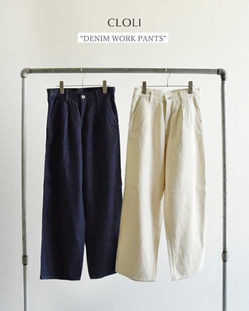 ICHI Antiquites リネンデニムワークパンツ ICHI Antiquites (イチアンティークス) Antiquites noir リネン