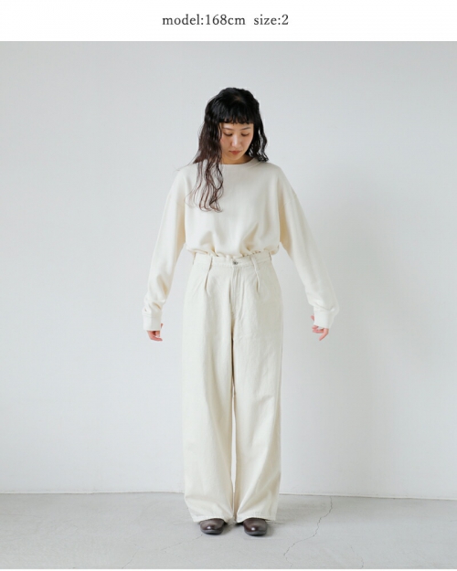 CLOLI クロリ コットン リネン デニム ワークパンツ “DENIM WORK