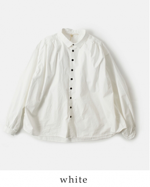 CLOLI クロリ コットンギャザーシャツ CL-S0031-324 サイズ2 定価35200円 長袖シャツ 24AW ホワイト レディース【中古】5-0401M♪ CLOLI クロリ コットン ギャザーシャツ “COTTON GATHER SHIRT