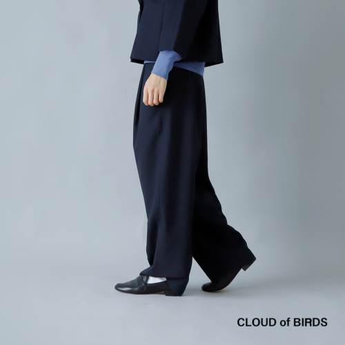 CLOUD of BIRDS(クラウドオブバーズ)ウール混1タックパンツ cp-1156