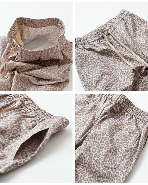 chimala チマラ レオパード ドローストリング パンツ cs39-wp14b-yo