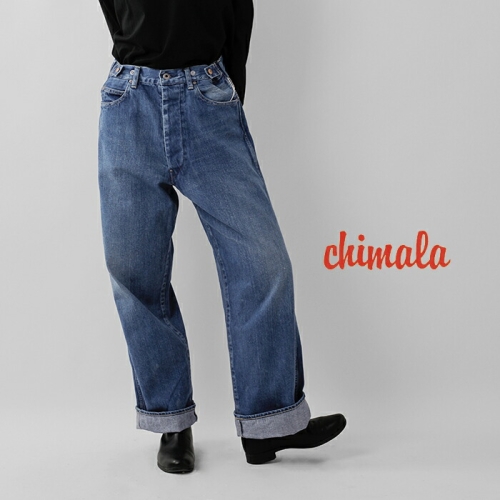 chimala チマラ 12oz ウエスト アジャスタブル デニム パンツ