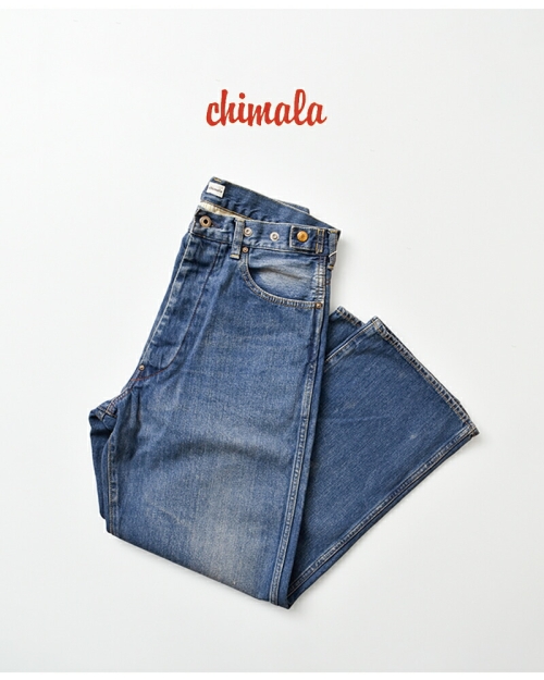 chimala チマラ 12oz ウエスト アジャスタブル デニム パンツ